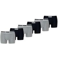 Puma Boxershorts Everyday Placed Logo 6-pack Grey Melange / Black-XL - thumbnail
