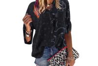 Panterprint blouse in de sale - thumbnail