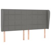 Boxspring met matras stof donkergrijs 200x200 cm - thumbnail