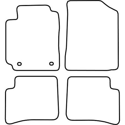 Automatten passend voor Toyota Yaris 5 deurs 2003-2006 TMTO522 Automatten passend voor Toyota Yaris 5 deurs 2003-2006 TMTO522