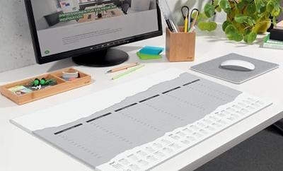 Sigel HO305 Bureau onderlegger 3-jaarskalender Wit (b x h) 595 mm x 410 mm