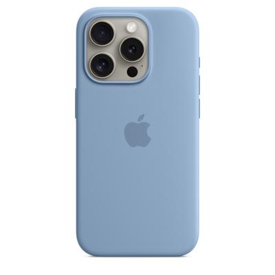 Apple Silicone MagSafe Hoesje iPhone 15 Pro Winter Blue