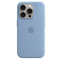 Apple Silicone MagSafe Hoesje iPhone 15 Pro Winter Blue - thumbnail