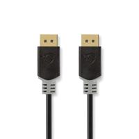 Nedis DisplayPort-Kabel | DisplayPort Male | DisplayPort Male | 8K@60Hz | Verguld | 2.00 m | Rond | PVC | Antraciet | Doos - CCBW38010AT20 - thumbnail
