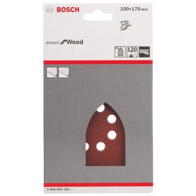 Bosch Accessories 2608605185 Multi-schuurpapierset Met klittenband, Geperforeerd Korrelgrootte (num) 100, 120 (l x b) 170 mm x 100 mm 1 set(s)