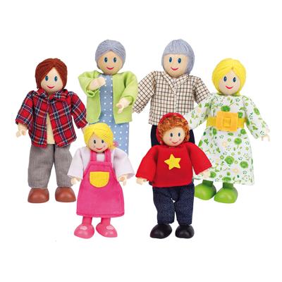 Hape poppenhuis familie