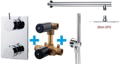 Wiesbaden one-pack inbouwthermostaatset type 115