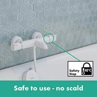 Opbouw Badthermostaat Ecostat Comfort Hansgrohe Mat Wit - thumbnail