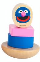 Small Foot houten stapelfiguur Sesamstraat Grover 9 cm - thumbnail
