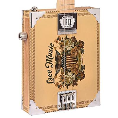Lace Cigar Box Guitar Americana 3-string 3-snarige elektrische gitaar