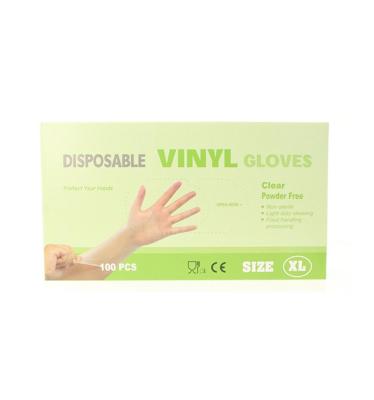 HLA Wegwerphandschoenen vinyl maat XL poedervrij (100 st)