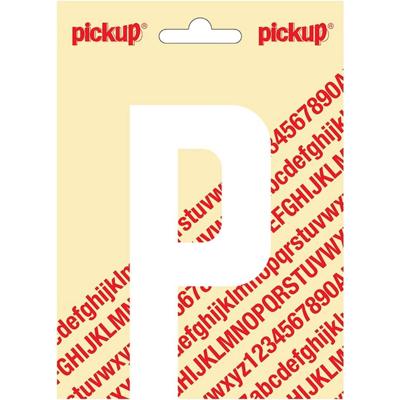 Plakletter Nobel Sticker witte letter P wit Pickup - Pickup Plakletter Nobel Sticker witte letter P wit Pickup - Pickup