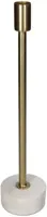 Kersten kandelaar marmer rond 7.5x34cm goud - thumbnail