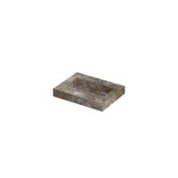 INK Pitch Wastafel keramische slab bak met drain en front en side skirts 1 kraangat 60x45x9 Island glossy - thumbnail