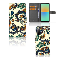 Wallet Case Sony Xperia 10 IV Barok Flower - thumbnail