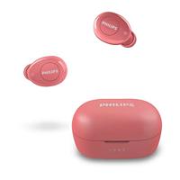 Philips Audio T2205RD/00 In-Ear Oordopjes met Microfoon, Volledig Draadloze Oordopjes (Bluetooth, Spraakassistent, Lange Afspeeltijd, Spatwaterbestendig IPX4, Superklein Oplaadetui) Rood, 2020/2021 Model, Een maat - thumbnail