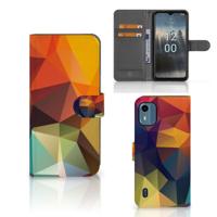 Nokia C12 | Book Case | Polygon Color - thumbnail