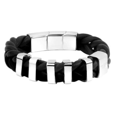 Police Leer 19 cm Heren armband