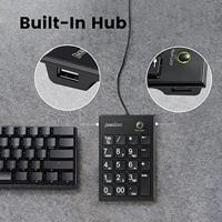Perixx PERIPAD-202 H B Numeriek toetsenbord USB Multimediatoetsen Zwart - thumbnail