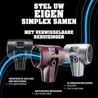 Halder SIMPLEX 3013 Hamer met verwisselbare doppen TPE-soft/TPE-mid 295x90x30mm - 3013.030 - thumbnail