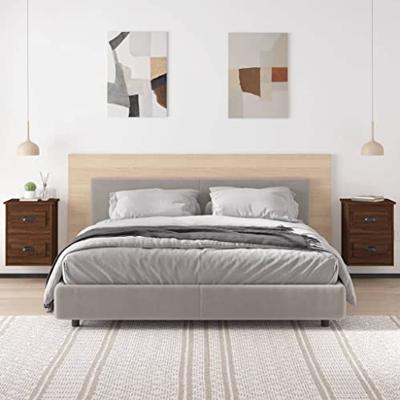 Nachtkastjes 2 st wandgemonteerd 41,5x36x53 cm bruin eikenkleur