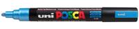 Uni-Posca Posca marker, afm pc-5m, lijndikte 2,5 mm, medium, metallic blauw, 1 stuk - thumbnail