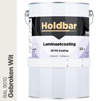 Holdbar Laminaatcoating Gebroken Wit (RAL 9010) 2,5 Kg - thumbnail