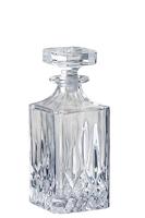 J-Line Geslepen karaf - decanteerkaraf + stop - glas - transparant - thumbnail