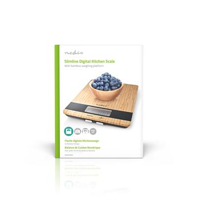 Nedis KASC600WD Keukenweegschaal Hout/Kunststof