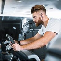 Panasonic RP-HS35ME-K Sport Koptelefoon - Headset voor Mobiele Telefoon, verwisselbare Paspoorten (S/M/L), IPX2 Bescherming, Clip, Zwart - thumbnail