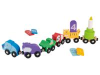lupilu Houten treinset (Dieren) - thumbnail