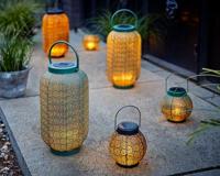 Lantaarn Lumineo 897539 Zon 16 cm Zwart Metaal - thumbnail