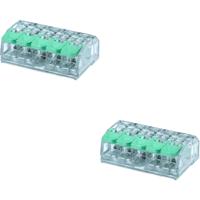 Lasklem Slim Set 2 Stuks - 5 Polig met Klemmetjes - Groen - thumbnail