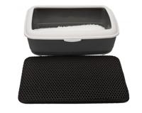 TRIXIE OPVANGMAT VOOR KATTENBAKKEN EVA GRIJS 75X58 CM - thumbnail