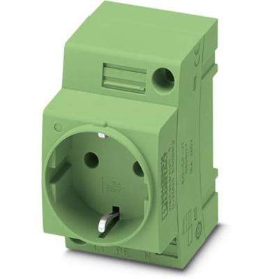 Contactdoos voor schakelkast Phoenix Contact EO-CF/UT/GN Groen (l x b) 60 mm x 45 mm Piece