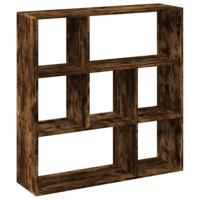 Kamerscherm / boekenkast 102x29x103,5 cm hout gerookt eiken - thumbnail