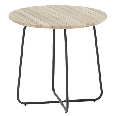 4SO Axel Bistro tuintafel 73 cm rond Teak blad