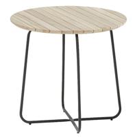 4SO Axel Bistro tuintafel 73 cm rond Teak blad - thumbnail