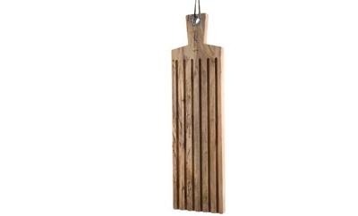 Broodplank mangohout l58b16h2,5 natuurlijk kerst Decoris - Decoris