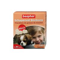 Beaphar Schapenvet Bonbons Zalm Mini 245g - Smakelijke snack voor kleine honden met zalmolie - onderstuend de spijsvertering - omgega 3 en 6 vetzuren voor een glanzende vacht - thumbnail