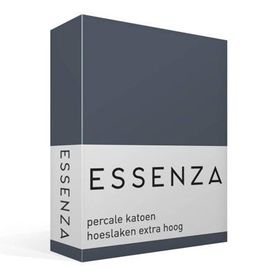 Essenza Premium Percale Hoeslaken Stone blue