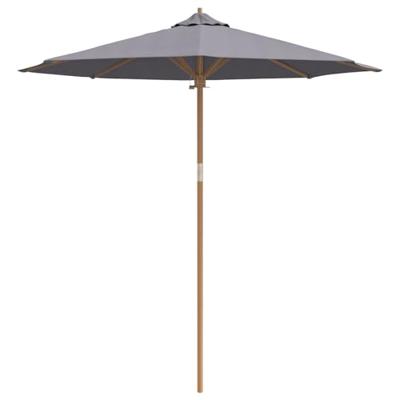 Tuinparasol Donkergrijs 240 x 240 x 260 cm Bamboe
