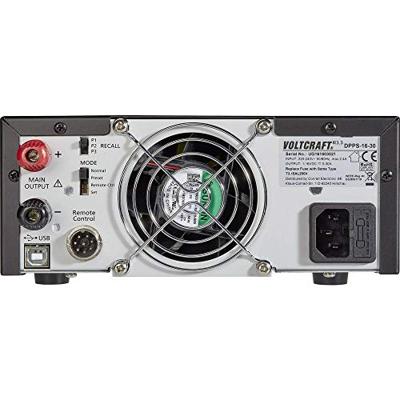 VOLTCRAFT DPPS-16-30 Labvoeding, regelbaar 1 - 16 V/DC 0 - 30 A 480 W USB Programmeerbaar Aantal uitgangen: 1 x