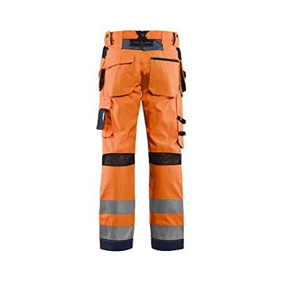Blåkläder Werkbroek High-Vis met ventilatie 15651811 | High Vis Oranje/Marineblauw | Maat 44 - 7330509673201