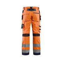 Blåkläder Werkbroek High-Vis met ventilatie 15651811 | High Vis Oranje/Marineblauw | Maat 44 - 7330509673201 - thumbnail