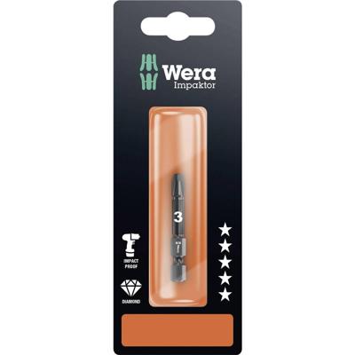 Wera 855/4 IMP DC Impaktor Bits SB, PZ 3 x 50 mm - 1 stuk(s) - 05073962001 Wera 855/4 IMP DC Impaktor Bits SB, PZ 3 x 50 mm - 1 stuk(s) - 05073962001