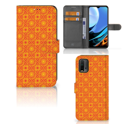 Xiaomi Redmi 9T | Poco M3 | Telefoon Hoesje | Batik Oranje