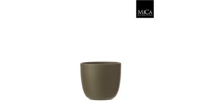 Mica Decorations tusca pot groen 14x13cm Mica Decorations tusca pot groen 14x13cm