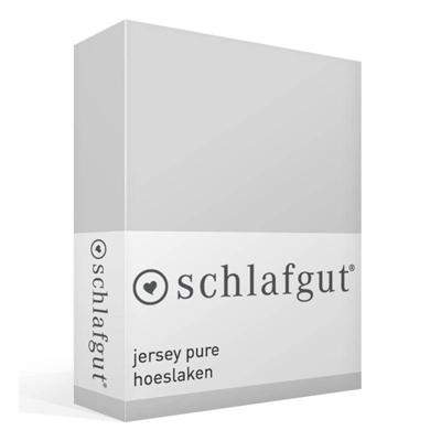 Schlafgut Schlafgut Pure Jersey Hoeslaken L - 140x200 - 160x220 511 Grey Light