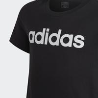 T-Shirt met Korte Mouwen voor kinderen Adidas Essentils Logo Linear Zwart - Maat: 14-15 jaar - thumbnail